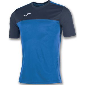 Joma - Winner Shirt Korte Mouw - Royal / Marine - Ademend Materiaal
