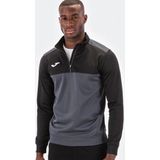 Joma Winner Ziptop Heren - Antraciet / Zwart