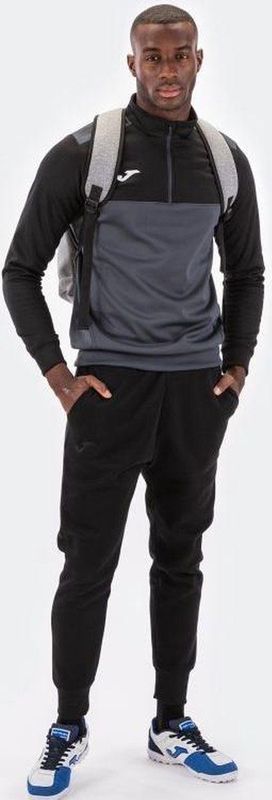 Joma Winner Ziptop Heren - Antraciet / Zwart