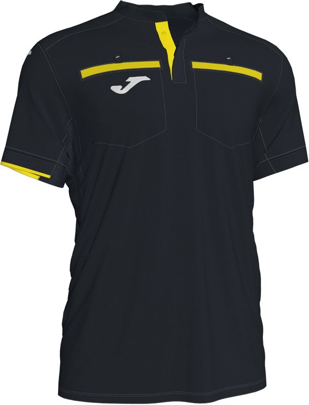 Joma - Referee T-shirt - Zwart - Korte Mouwen - Ademend Materiaal