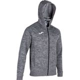 Jas - Open - Zwart - Pluche - Geborduurd Logo