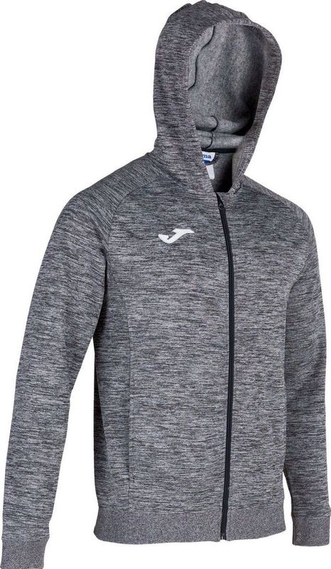 Jas - Open - Zwart - Pluche - Geborduurd Logo