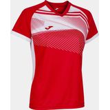 Joma Supernova II Shirt Korte Mouw Dames - Rood Wit