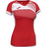 Joma Supernova II Shirt Korte Mouw Dames - Rood Wit