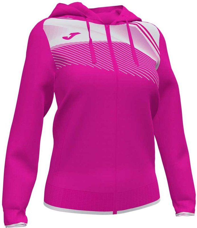 Joma Supernova Ii Sweater Met Ritssluiting Wit,Roze Jongen