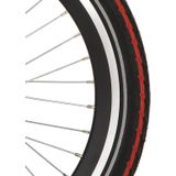 Deli Tire buitenband SA-206 20 x 1.75 zw rode streep refl