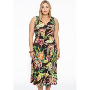 Jurk met V-hals VINTAGE