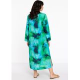 Jurk - ACQUA - Katoenen Jurk - Midi-lengte - Lange Mouwen - V-halslijn