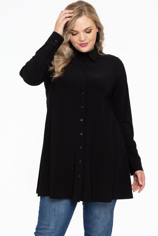 Yoek - Blouse - Fel van Kleur - Lange Mouwen