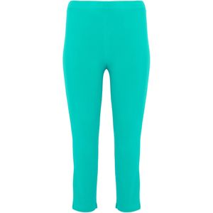 Yoek Cropped Slim Fit Legging DOLCE van Travelstof Turquoise