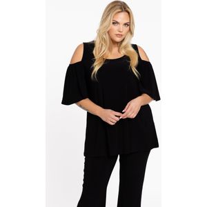 Tuniek - DOLCE - Flare Pasvorm - Cut-out Schouders - Wijde Korte Mouwen