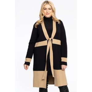 Gebreid vest met knoop