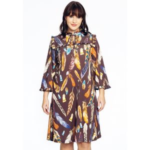 Jurk met ruches FEATHERS