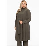 Yoek Fijngebreid Vest van Travelstof DOLCE Donkergroen