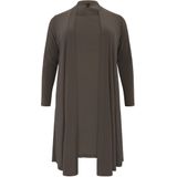 Yoek Fijngebreid Vest van Travelstof DOLCE Donkergroen