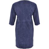 Dress zip pockets suede