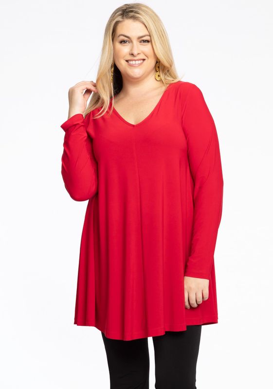 YOEK - Tuniek - Dames - Lange Mouwen - Swing Pasvorm