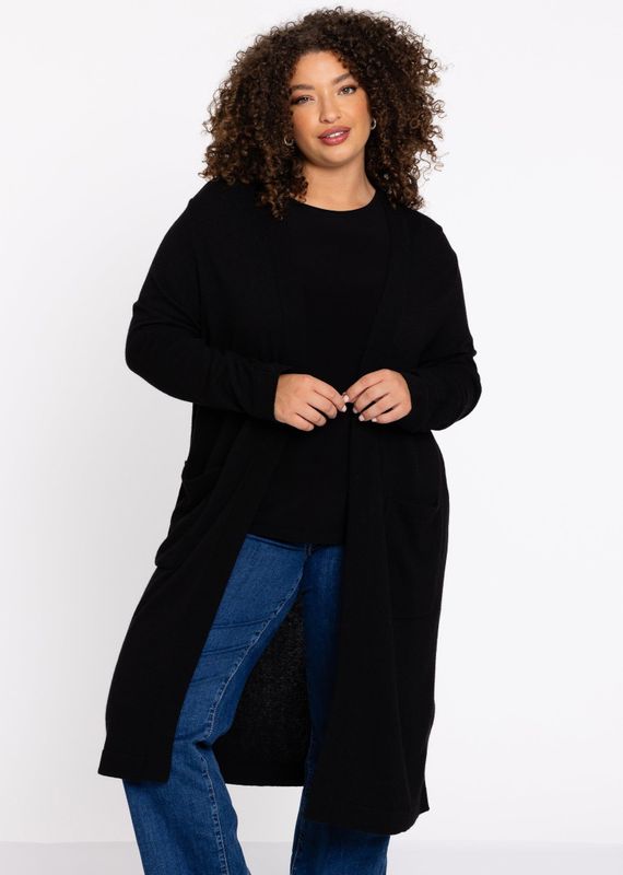 Cardigan - Wolmix - Lang - Midi Lengte - Met Zakken