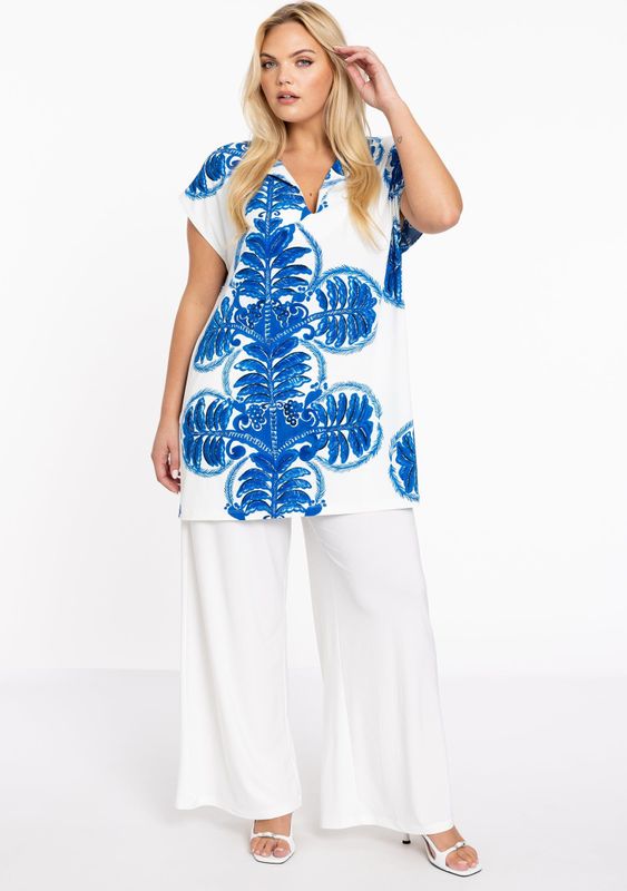 YOEK Dames Broek met een elastieken tailleband