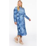 YOEK - A-lijn Rok - Blauw - Middellange Lengte - Polyester