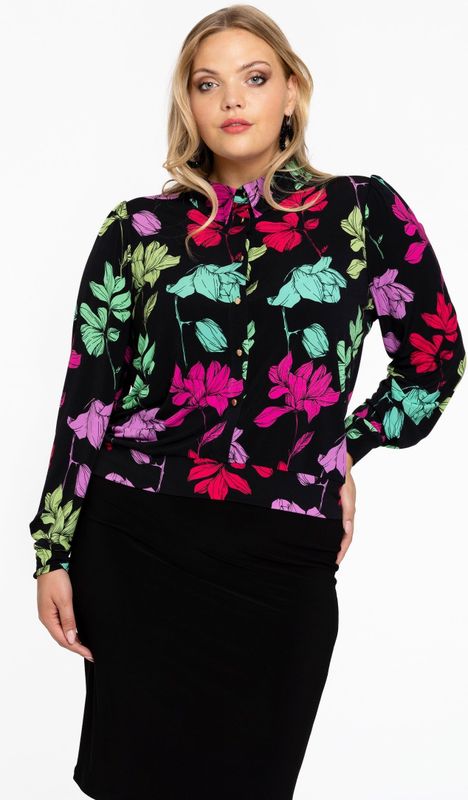 MONTANA - Korte Blouse - Bloemendessin