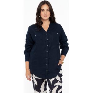 Blouse V-hals LINEN