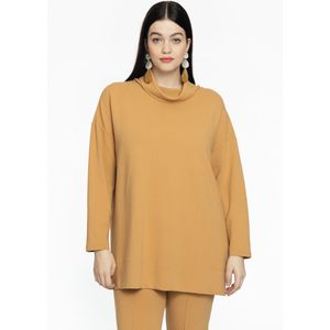 DIAGONAL - Trui - Groen - Materiaal met Diagonale Structuur