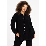 Blouse - DOLCE - Met Plooien - Gouden Knopen