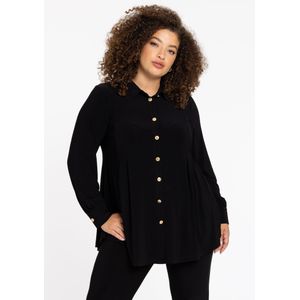 Blouse - DOLCE - Met Plooien - Gouden Knopen