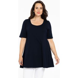 Tuniek - Effen - Katoen - Halve Mouw - Wijde Pasvorm - Lange Pasvorm