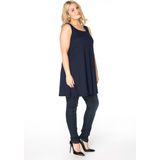 YOEK - Mila - Top - Nachtblauw - Mouwloos - Lange Pasvorm