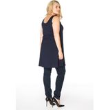 YOEK - Mila - Top - Nachtblauw - Mouwloos - Lange Pasvorm
