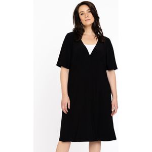 Yoek A-lijn Jurk DOLCE van Travelstof Zwart