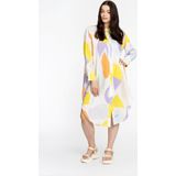 Blousejurken - Wijd - FLOWLY - Blouse-jurk - Lichte Materiaalmix van Katoen en Linnen