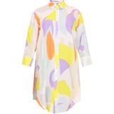 Blousejurken - Wijd - FLOWLY - Blouse-jurk - Lichte Materiaalmix van Katoen en Linnen