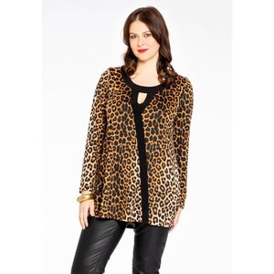 Tuniek - Leopard - Flare Asymmetrisch