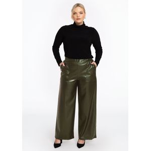 Pantalon - FAUX LEATHER - Aansluitende Pasvorm