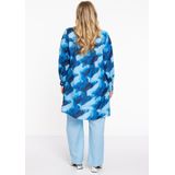 Blouse - Blauw - Linnen - Lange Mouwen