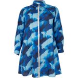 Blouse - Blauw - Linnen - Lange Mouwen