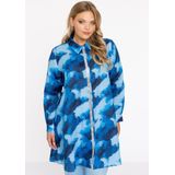 Blouse - Blauw - Linnen - Lange Mouwen