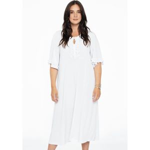 Yoek A-lijn Jurk van Travelstof DOLCE Wit