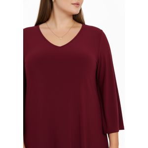 Jurk met V-hals DOLCE