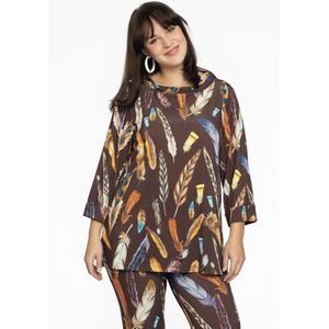 Shirt A-lijn turtle neck FEATHERS