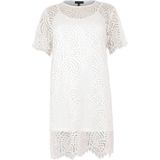 Jurk - Tee LACE - Transparant Kant - Onderjurk met Spaghettibandjes