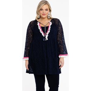 Yoek Loretta's Favourites Tuniek van Kant Donkerblauw