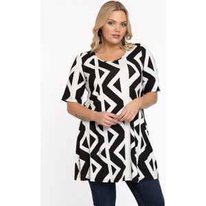 Tuniek - Monochrome Print - Zwart en Wit - Beach Collectie