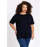 YOEK - Shirt - Navy - Kwartmouw - Losse Pasvorm