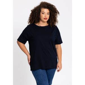 YOEK - Shirt - Navy - Kwartmouw - Losse Pasvorm