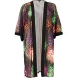 Kimono KRISTY - Zwart - Semi-Transparant Mesh - Dolce Biezen