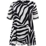 YOEK Tuniek 'Savanna'  zwart / wit